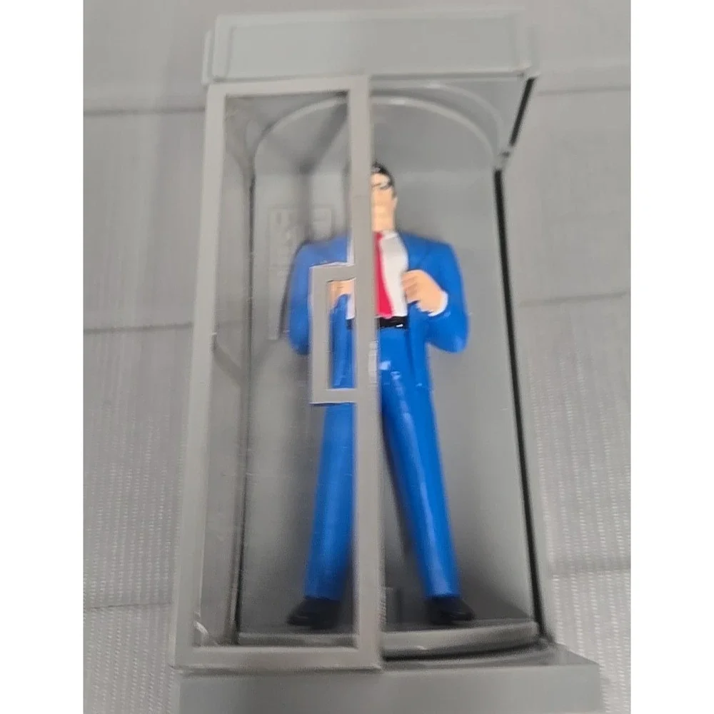 1999 DC Comics Super Heroes Jack in the Box Kids Meal Toy Superman In Booth#68
